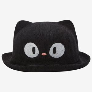 NWT Studio Ghibli Kiki's Delivery Service Jiji 3D Cat Ear Black Bowler Hat